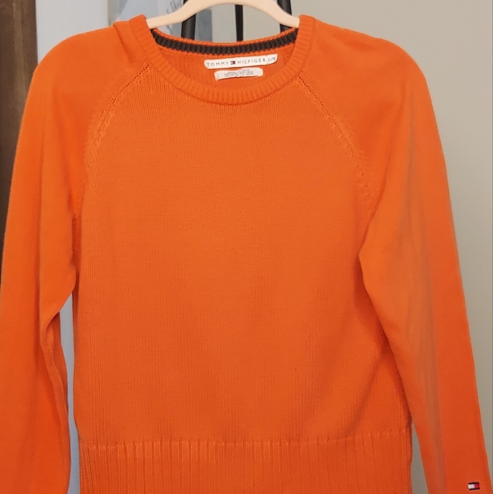 Tommy Hilfiger Orange Knit Sweater